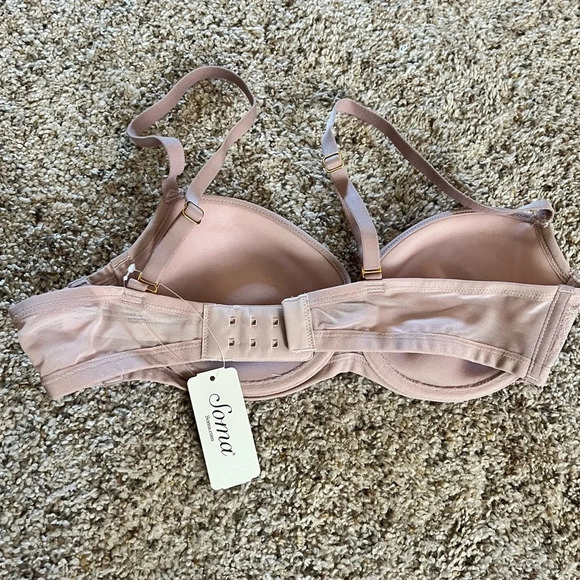 NWT Soma Lightest Lift Demi Bra in Adobe Rose, Size 34B - Picture 4 of 5